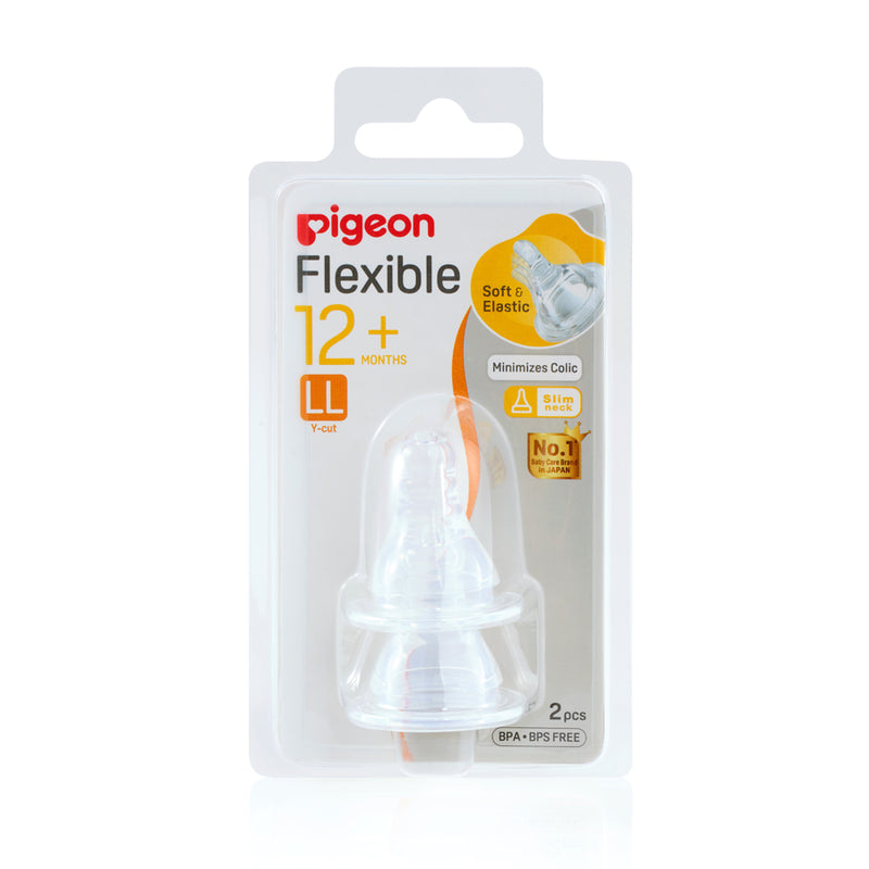 a pigeon peristaltic teat for wide neck bottles with a Y opening in size LL in its packaging