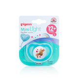 Pigeon MiniLight pacifier size L, colour aqua, in its packaging