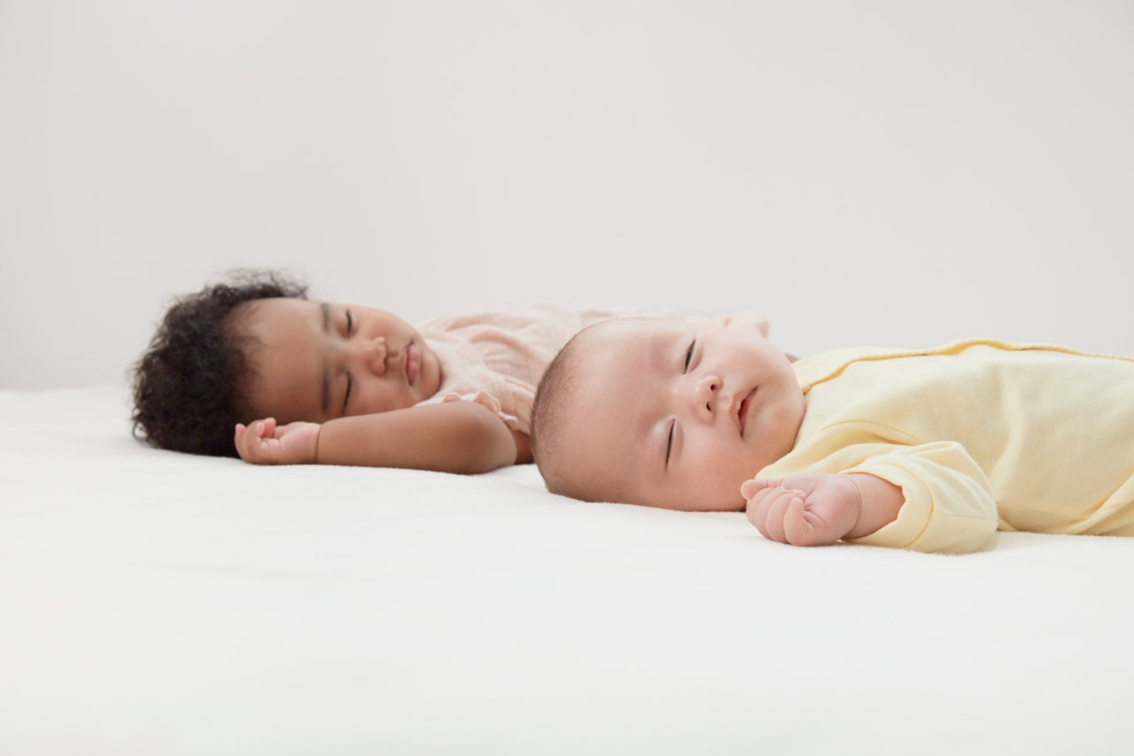 two babies sleeping