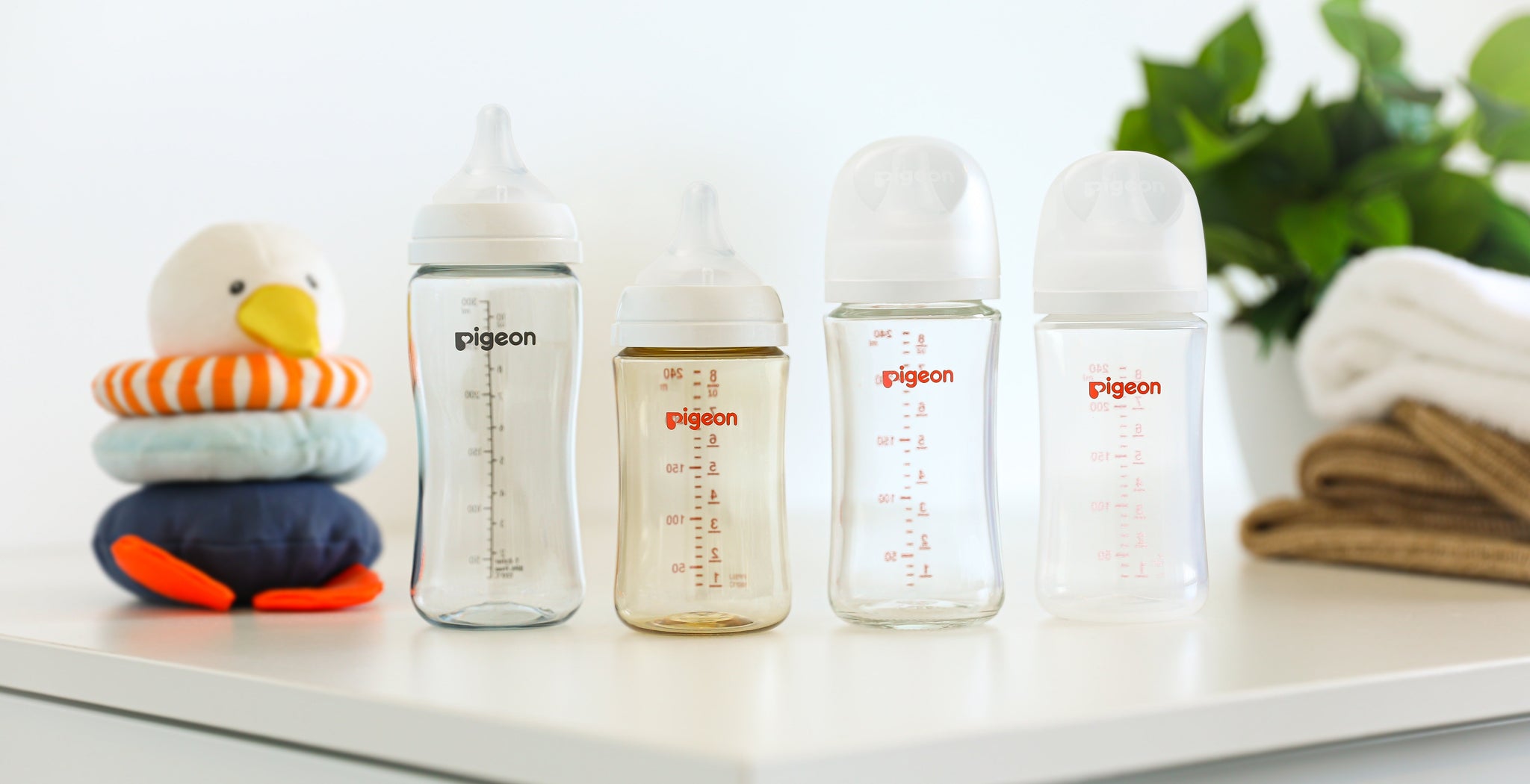Pigeon SofTouch III baby bottles