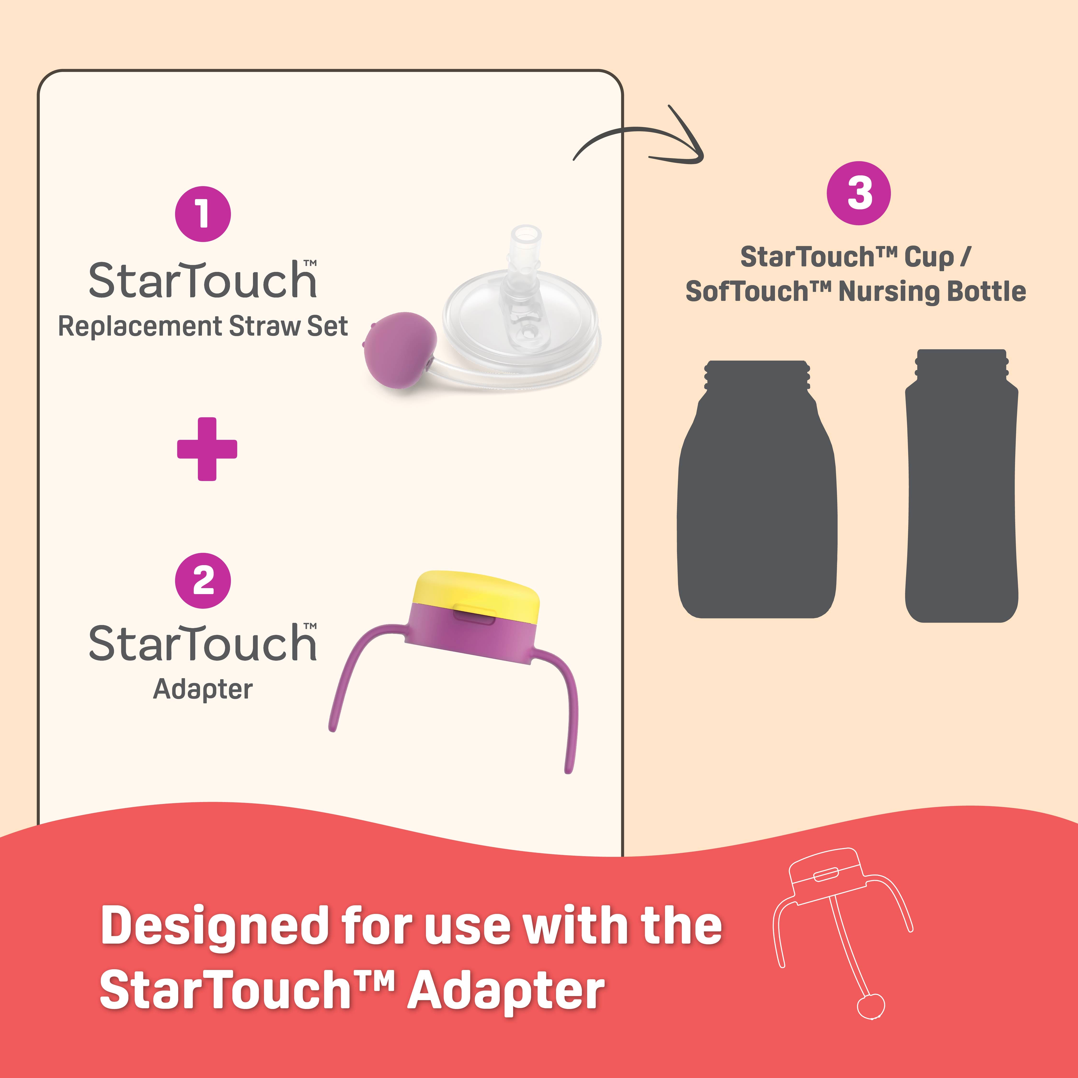 COMING SOON! StarTouch™ Replacement Straw Set - Berry Blast