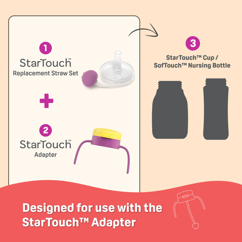 COMING SOON! StarTouch™ Replacement Straw Set - Berry Blast