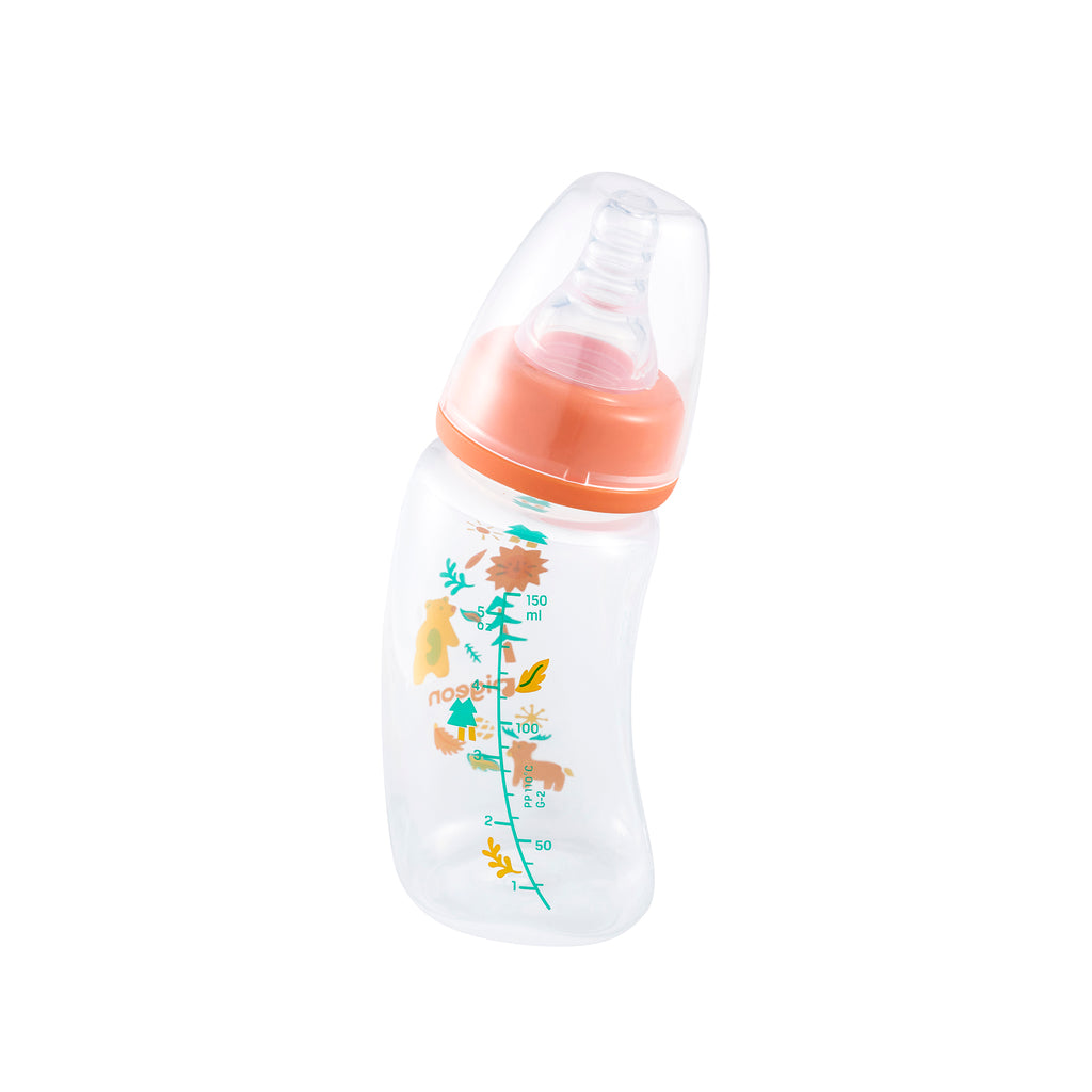 PIGEON FLEXIBLE CURVE BOTTLE PP FOREST 150ML 