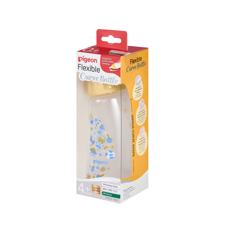 PIGEON FLEXIBLE CURVE BOTTLE PP SPACE 250ML