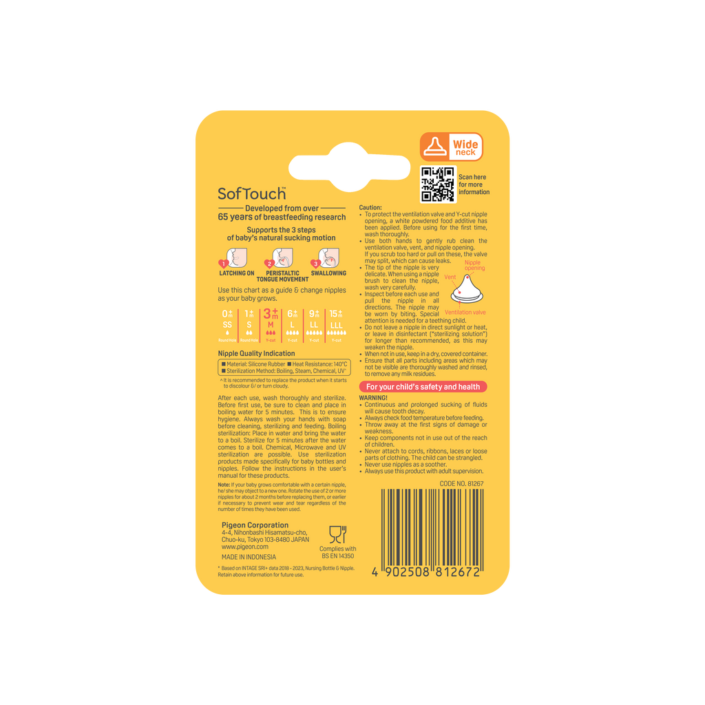 SOFTOUCH BPP PERISTALTIC PLUS TEAT M 2PCS