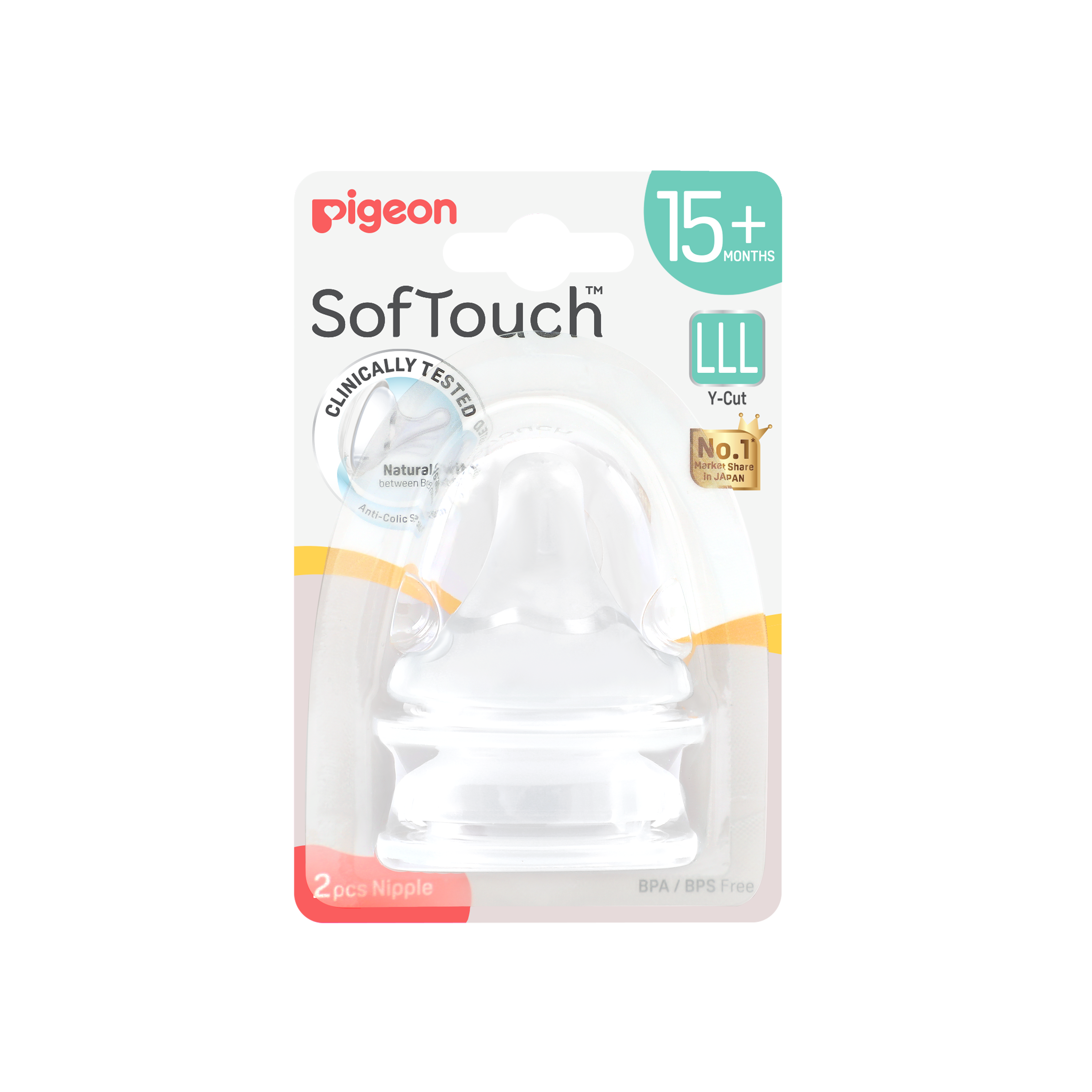 SOFTOUCH BPP PERISTALTIC PLUS TEAT LLL 2PCS
