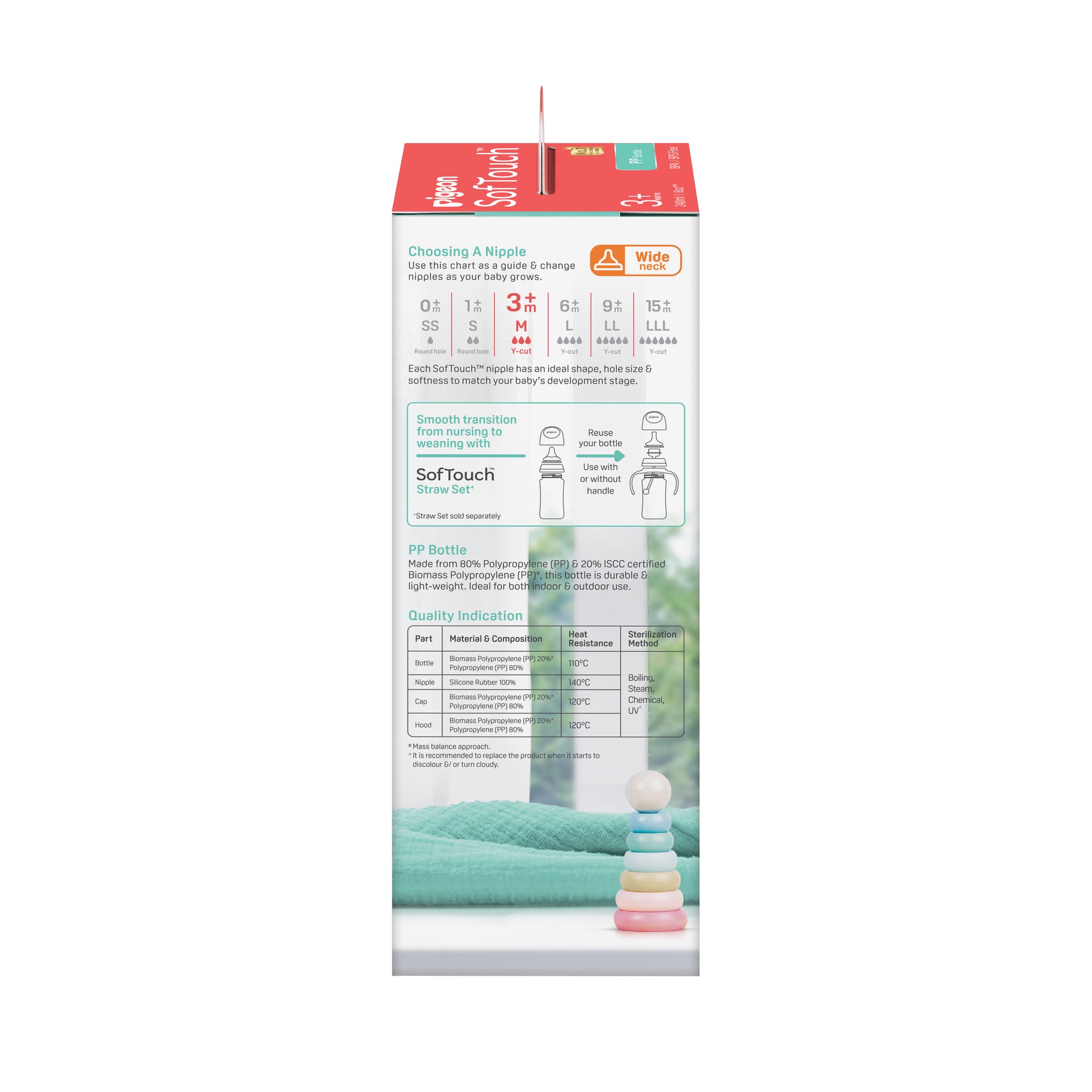 SOFTOUCH NURSING BOTTLE PP 240ML WINTER