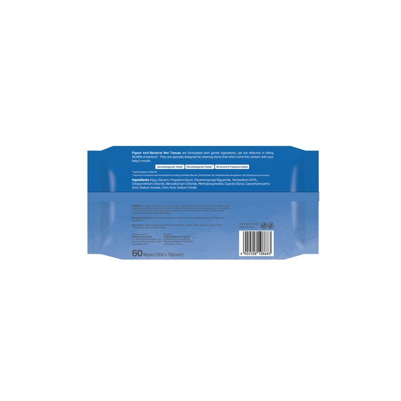 Anti Bacterial Wipes <br>1 x 60s