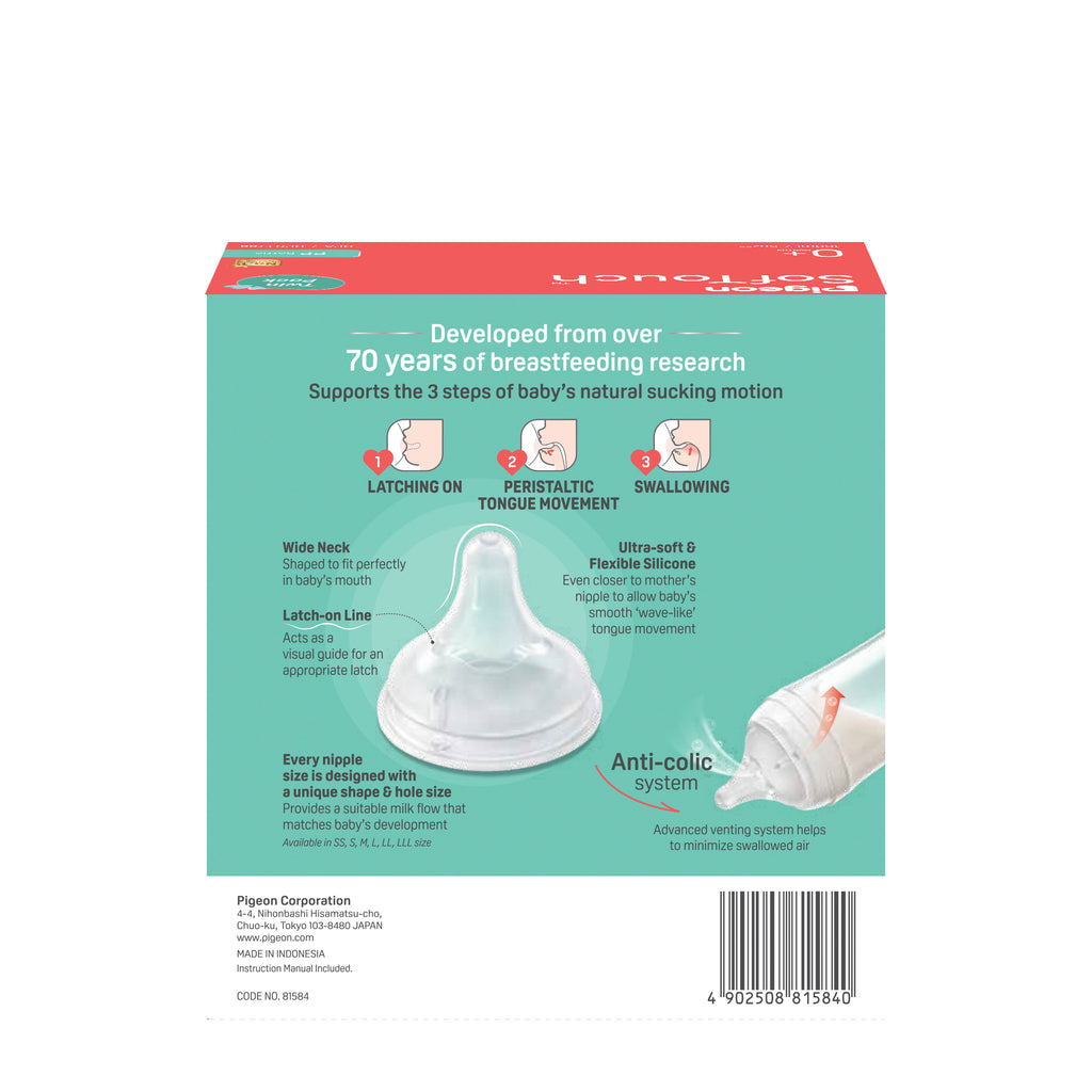 Pigeon SofTouch BPP Bottle PP 160ml Twin Colour Cap