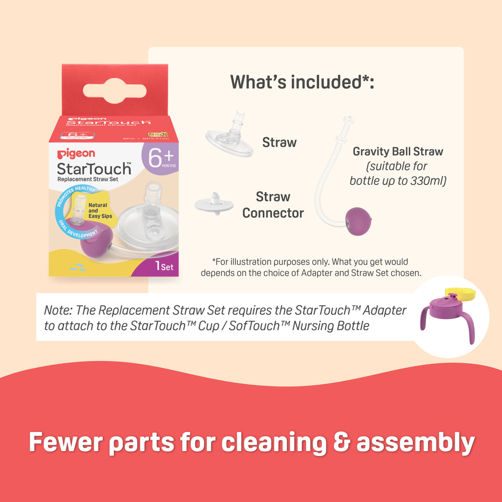 COMING SOON! StarTouch™ Replacement Straw Set - Bubblegum Pop