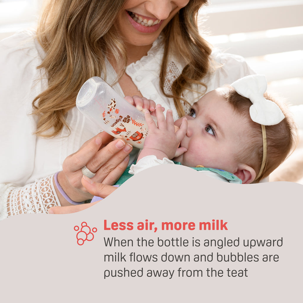 PIGEON FLEXIBLE CURVE BOTTLE PP FOREST 150ML 