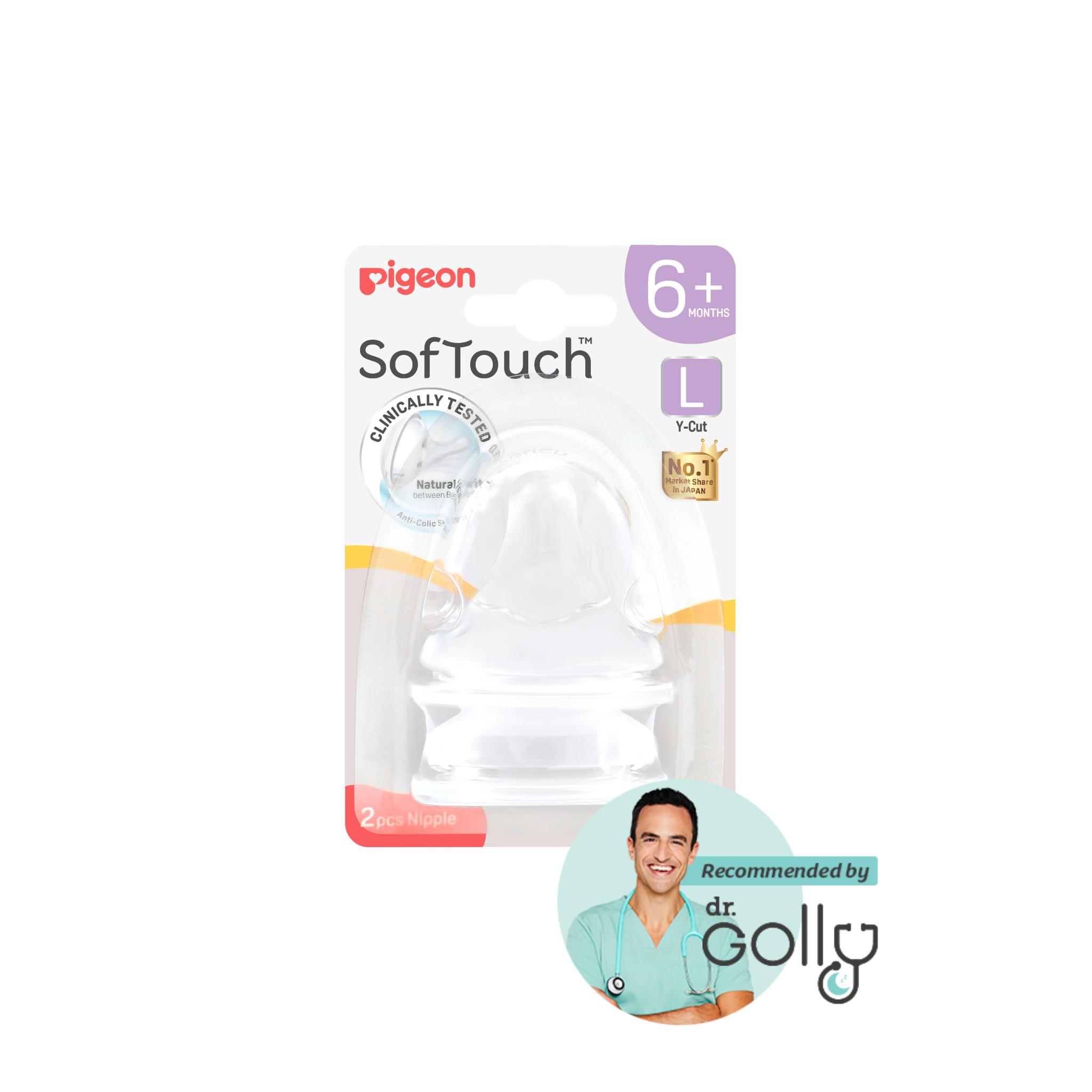 SOFTOUCH BPP PERISTALTIC PLUS TEAT L 2PCS