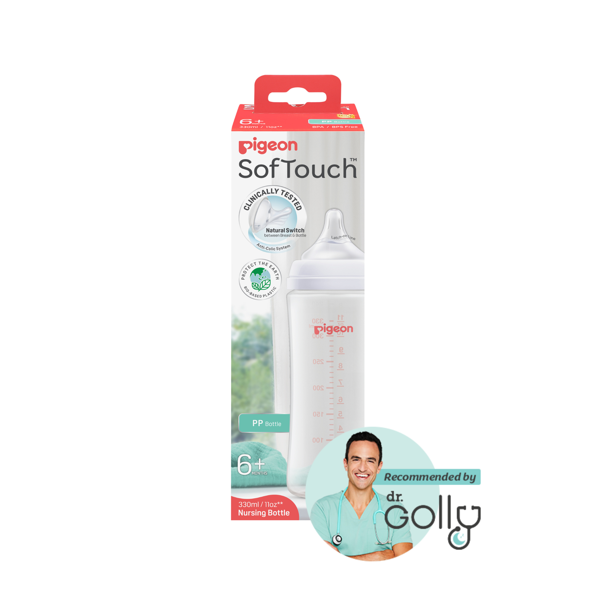 SOFTOUCH BPP BOTTLE PP 330ML