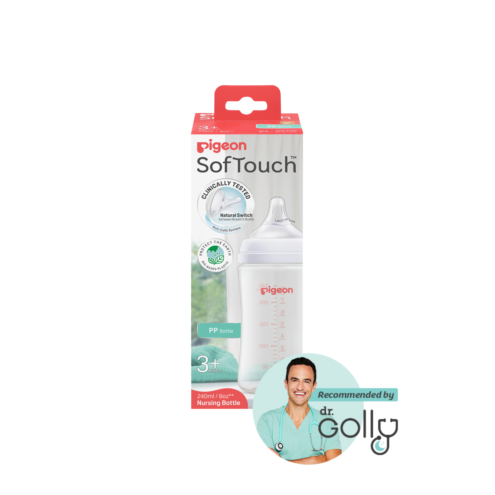 SOFTOUCH BPP BOTTLE PP 240ML