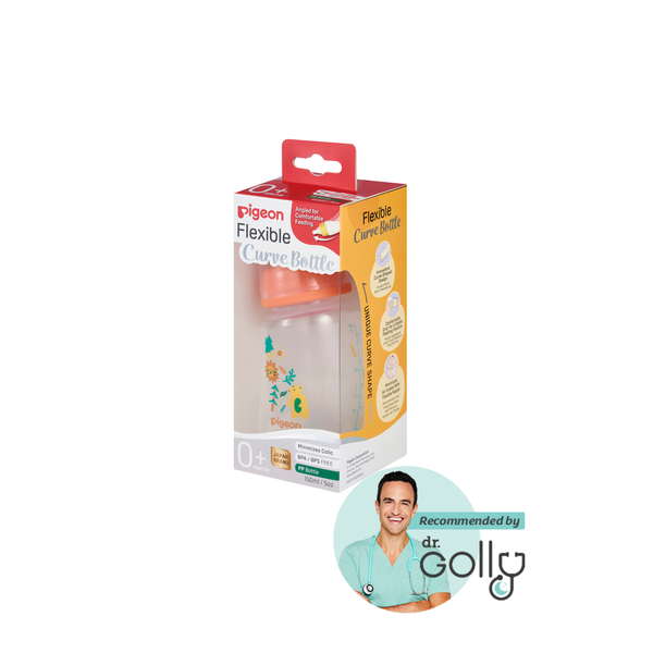 PIGEON FLEXIBLE CURVE BOTTLE PP FOREST 150ML 