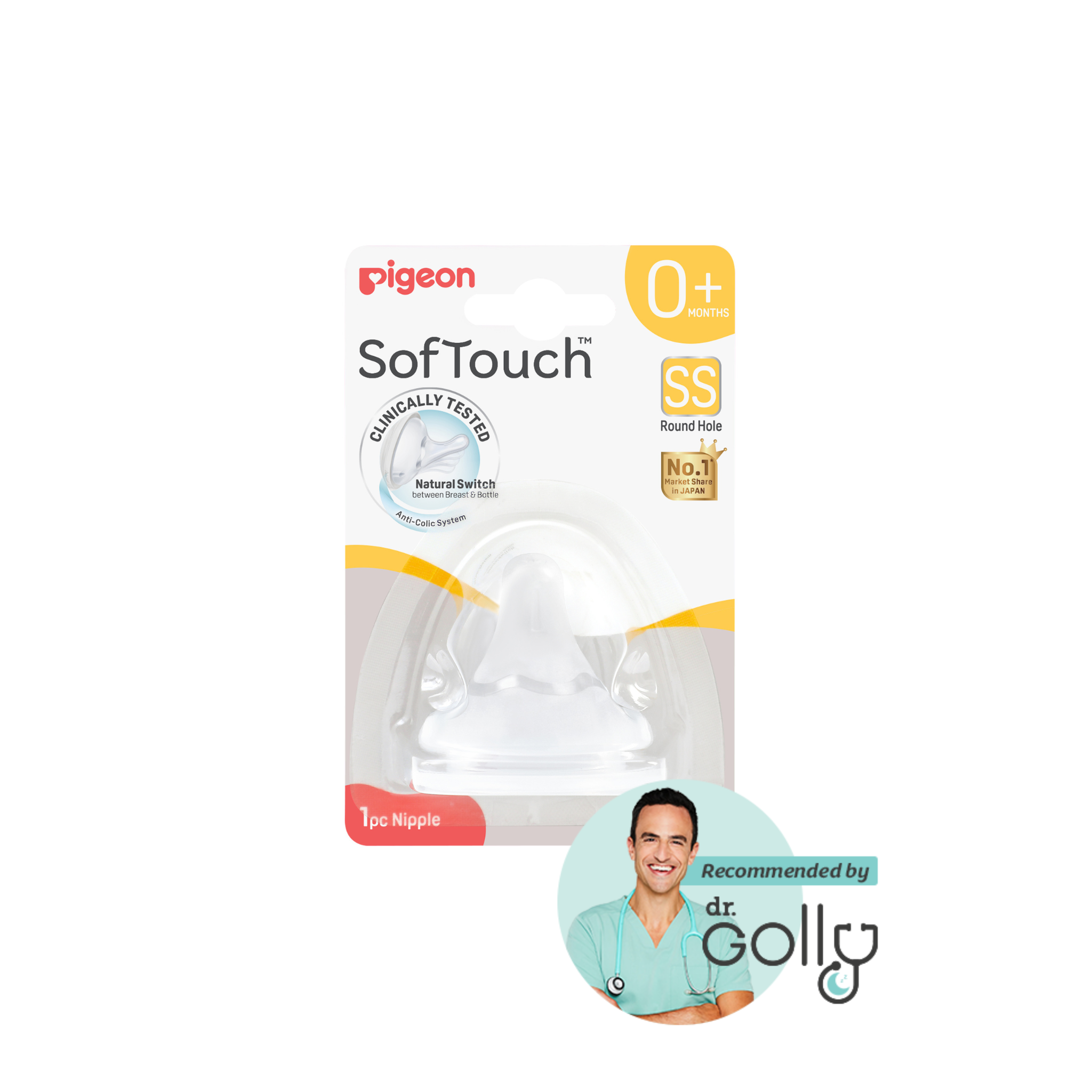 SOFTOUCH BPP PERISTALTIC PLUS TEAT SS 1PCS