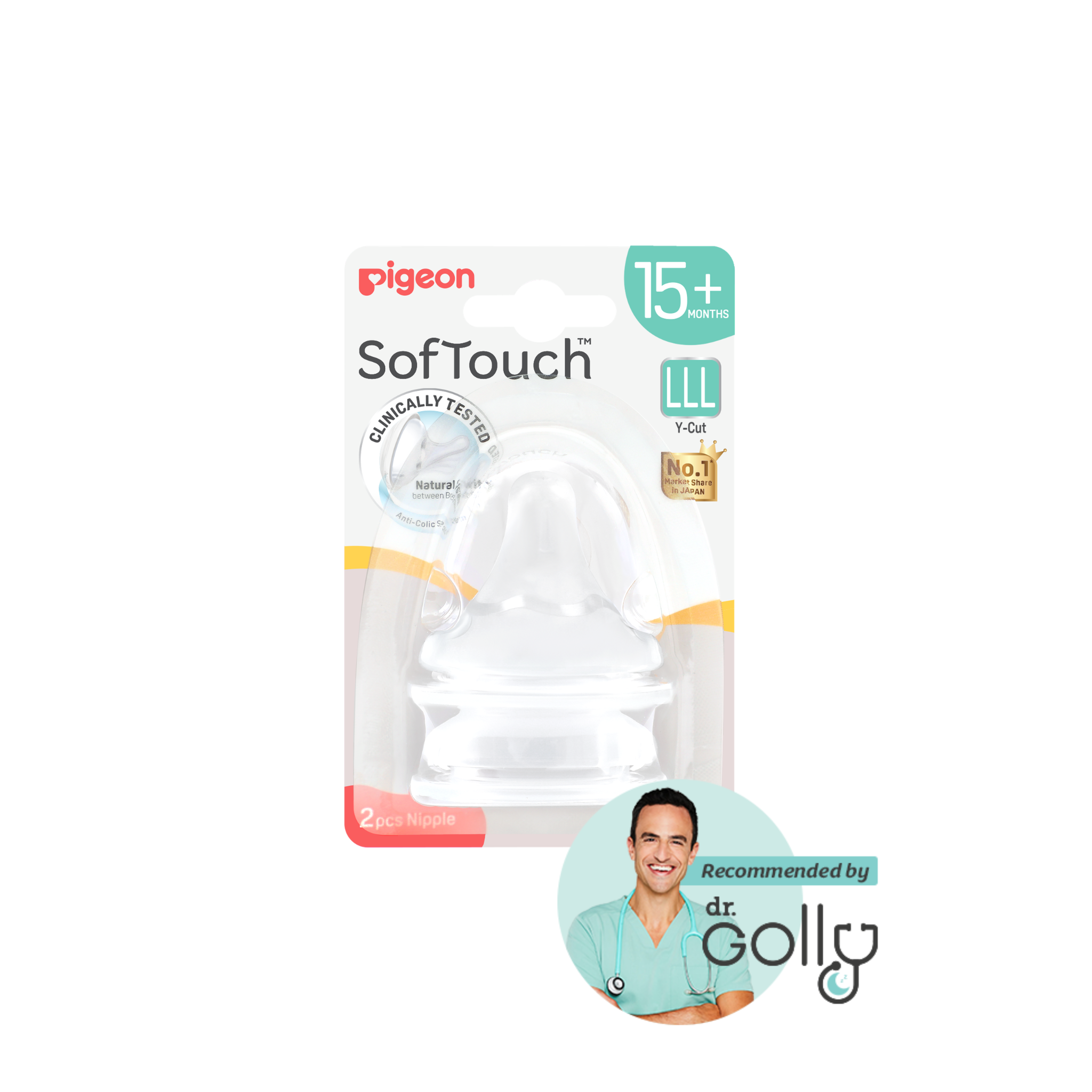 SOFTOUCH BPP PERISTALTIC PLUS TEAT LLL 2PCS