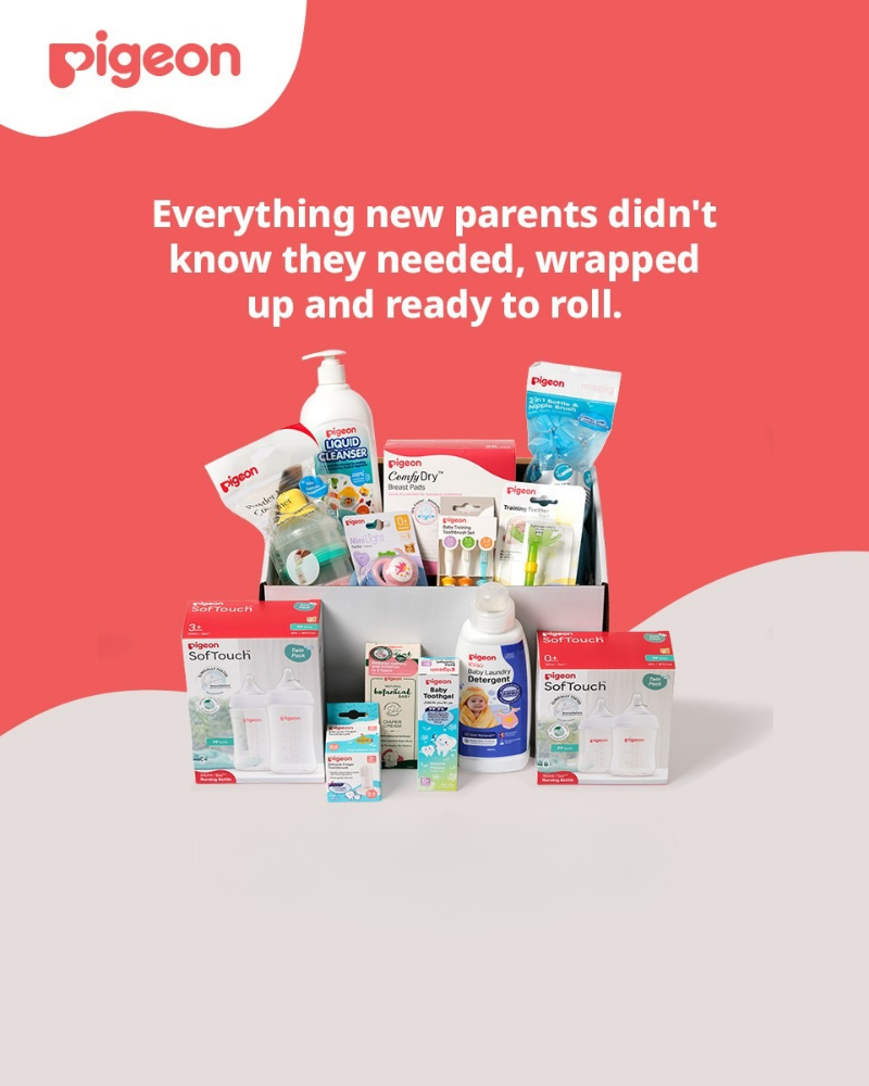 Pigeon Gift Box | New Baby Gift Set with 13 Essentials