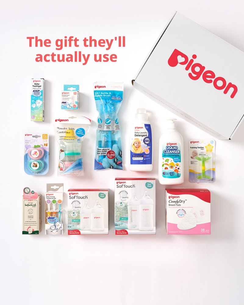 Pigeon Gift Box | New Baby Gift Set with 13 Essentials