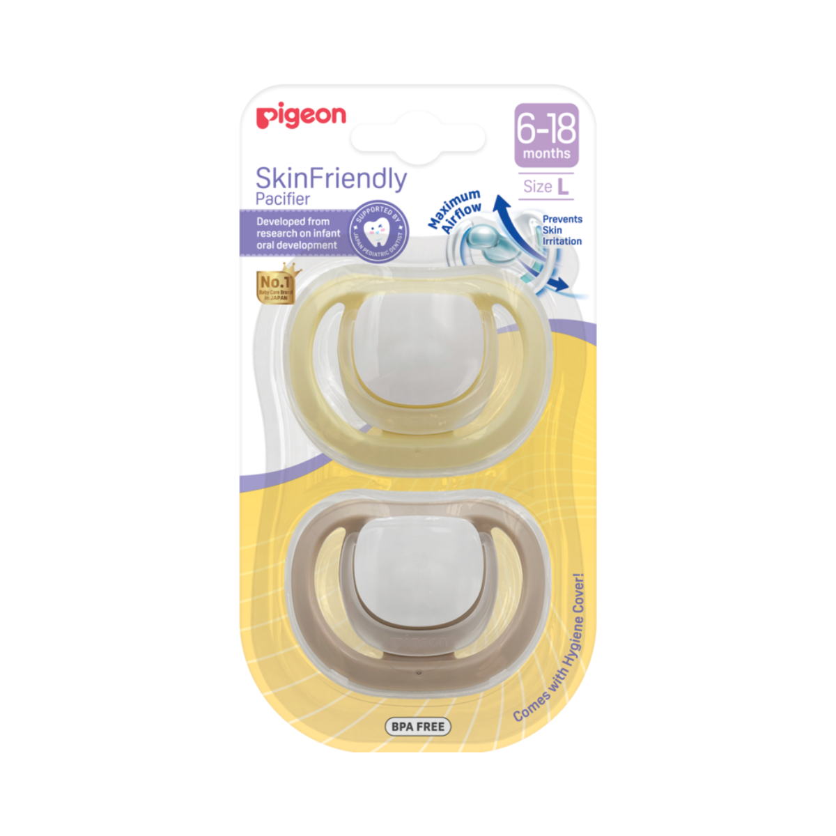 Skin Friendly Pacifier - Twin Pack - Size L