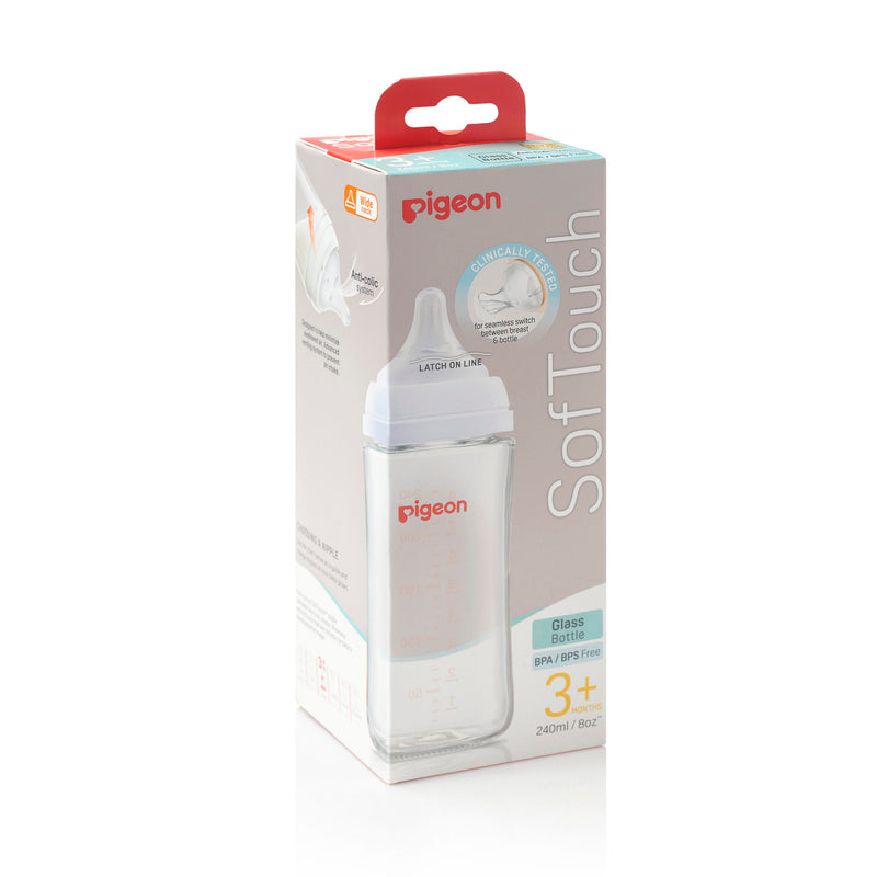 SofTouch™ III Glass Baby Bottles Pigeon Australia