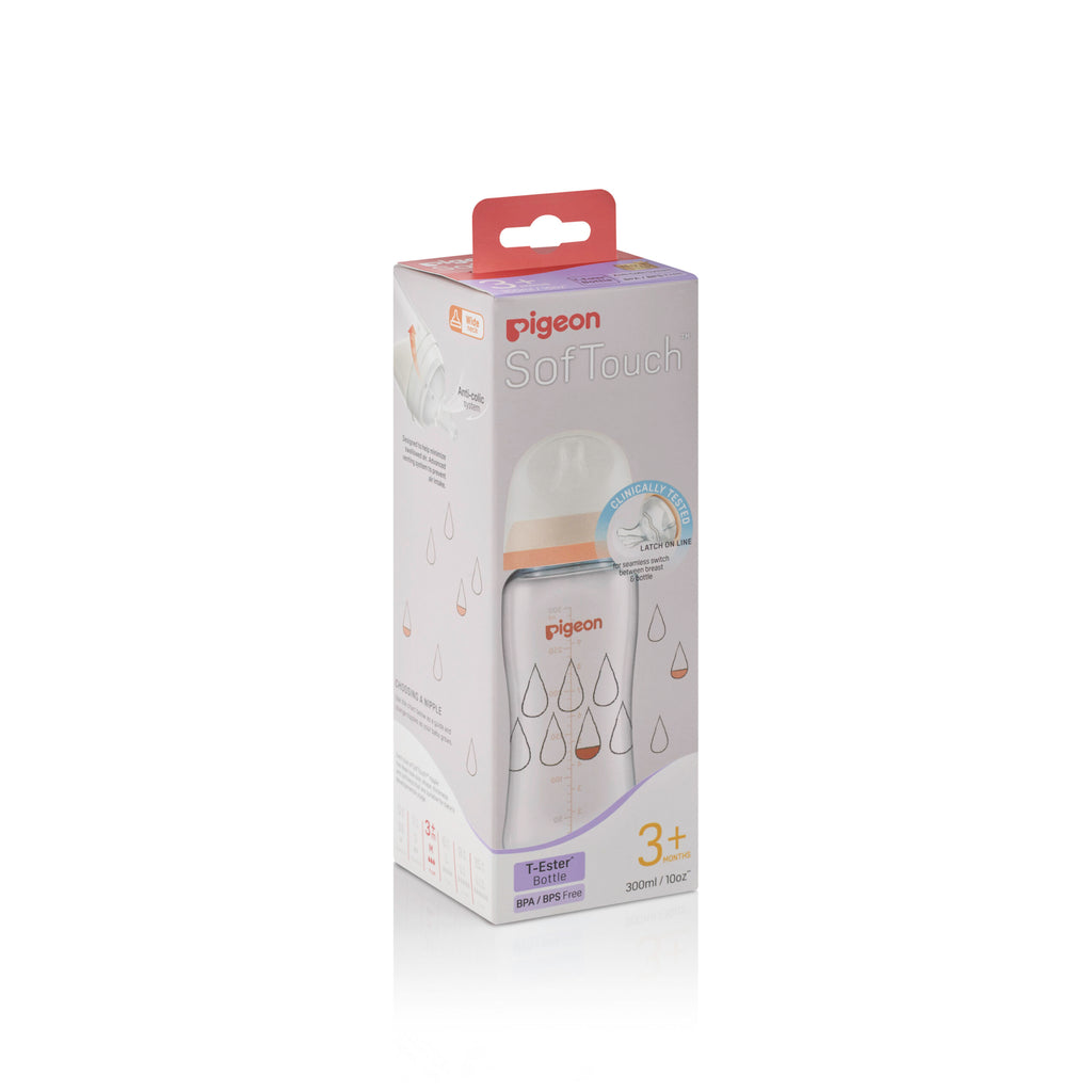 SofTouch™ III Baby Bottle T-Ester 300ml - Dewdrop design - box