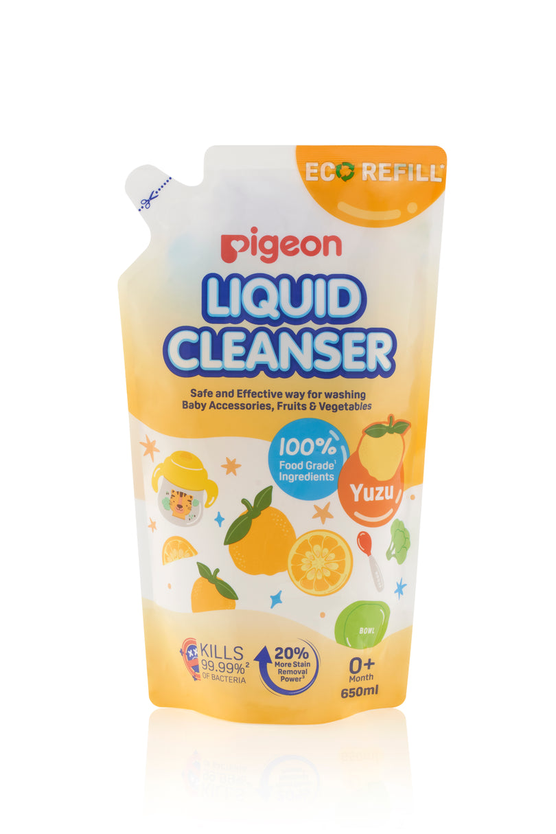 Pigeon Liquid Cleanser 650mL Refill - Citrus | Baby-Safe Dishwashing ...