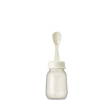 a 120mL pigeon weaning bottle with spoon