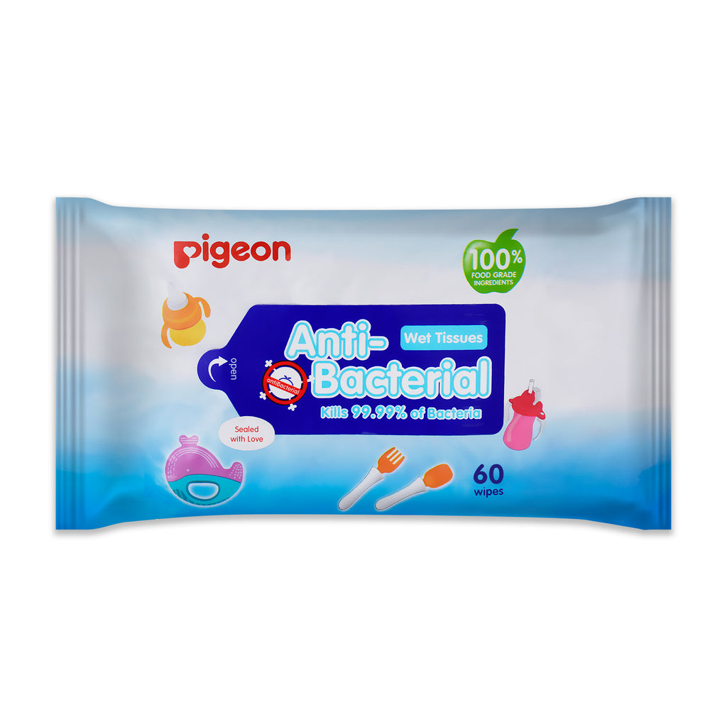 anti-bacterial baby wipes 60 pack