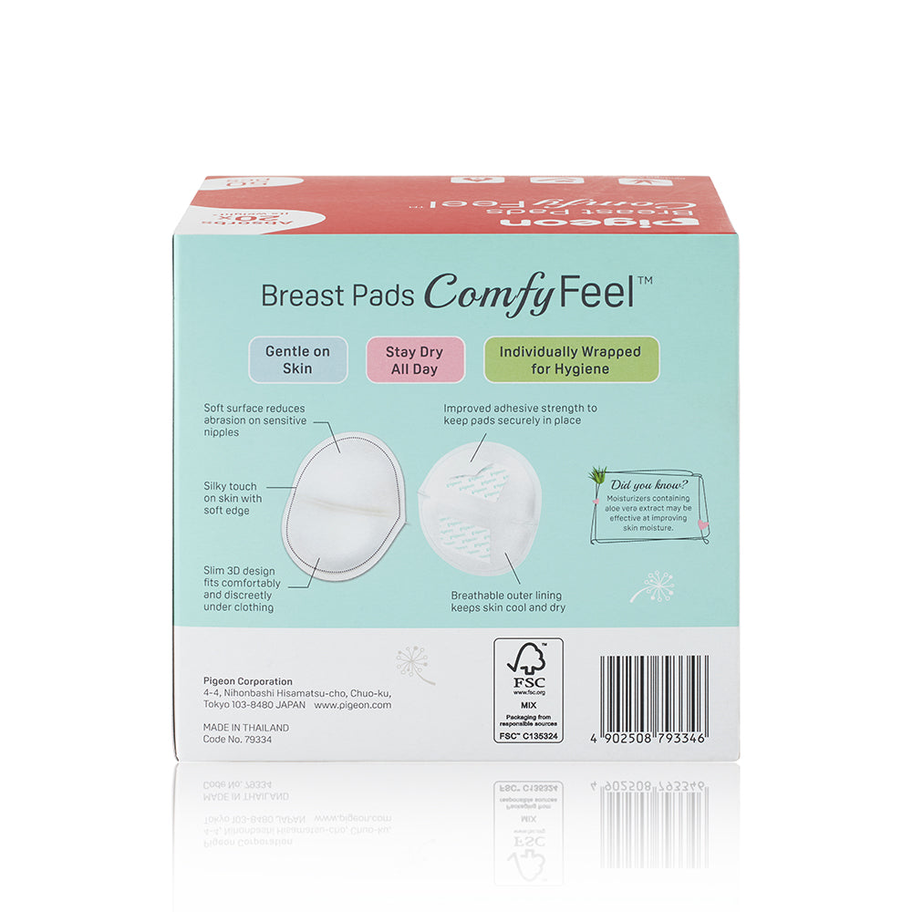 Pigeon Disposable Breast Pads - Comfy Feel with Aloevera - 50 Pack