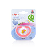 Pigeon MiniLight pacifier size M, colour pink, in its packaging