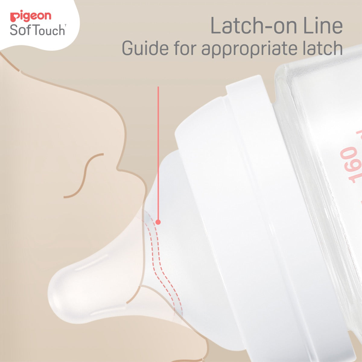 SofTouch™ III Baby Bottle T-Ester 200ml - Leaf design - latch