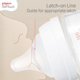 SofTouch™ III Baby Bottle T-Ester 200ml - Leaf design - latch